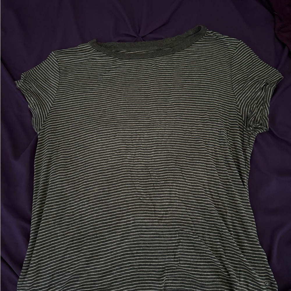 Striped Gray Women's Top